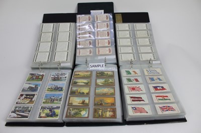 Lot 1426 - Cigarette cards selection in five albums mostly sets including Players, Wills, Churchmans, Gallaher etc