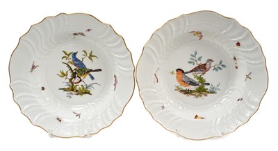 Lot 234 - Pair of 18th century Marcolini Meissen deep dishes
