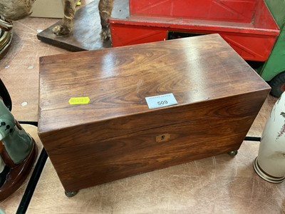 Lot 509 - Victorian mahogany tea caddy