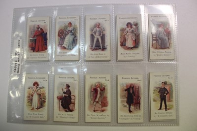 Lot 1432 - Cigarette cards Taddy 1903 Famous Actors, Actresses set (25)