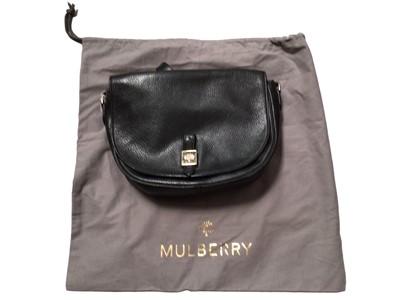 Lot 2129 - Mulberry Tessie satchel in black pebble leather.  Dimensions W. 28cm, H. 20cm, D. 7.5cm (measured at the underneath seam)