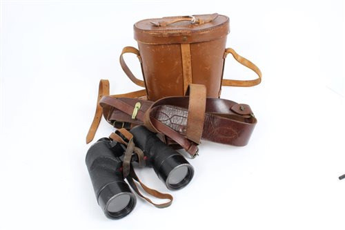Lot 550 - Second World War British Military binoculars,...