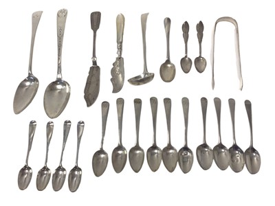 Lot 535 - Quantity of silver spoons etc