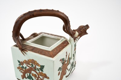 Lot 262 - A Royal Worcester Aesthetic Movement teapot and cover, circa 1872