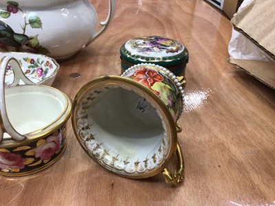 Lot 37 - Two Flight Worcester spirally fluted coffee cups, two Derby coffee cans and other items