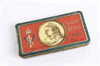 Lot 557 - Boer War chocolate gift tin, with some...