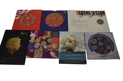 Lot 421 - G.B. - Royal Mint brilliant uncirculated mixed flatpack issues to include year sets 2002, 2003, 2004, 2007, 'Emblems of Britian' 2008, 'Royal Shield of Arms' 2008, 2010 (N.B. 12 coin set), 2012 (N....