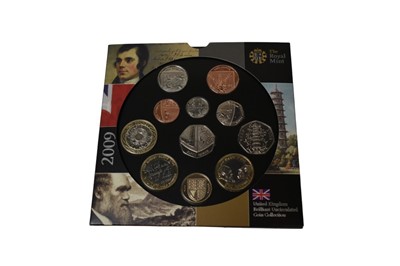 Lot 422 - G.B. - Royal Mint brilliant uncirculated coin flatpack 2009 (11 coin set) to include 'Kew Gardens' 50 Pence (1 coin set)