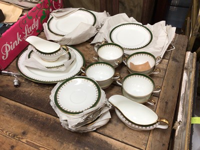 Lot 39 - Aynsley green and gilt dinner service