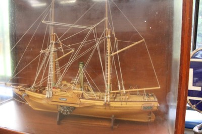 Lot 2473 - Model ship in case