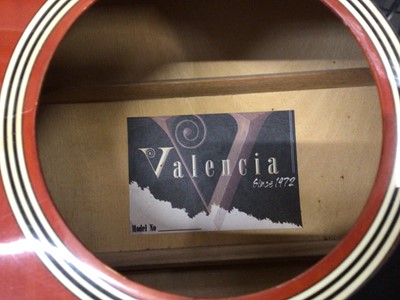 Lot 481 - Six acoustic guitars including Leonora, Aria, Eko, Westfield, Valencia and Lorenzo flame series