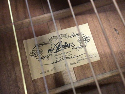 Lot 481 - Six acoustic guitars including Leonora, Aria, Eko, Westfield, Valencia and Lorenzo flame series