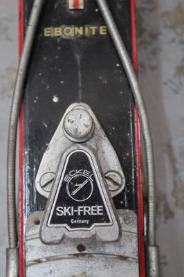 Lot 2480 - Pair of vintage skis