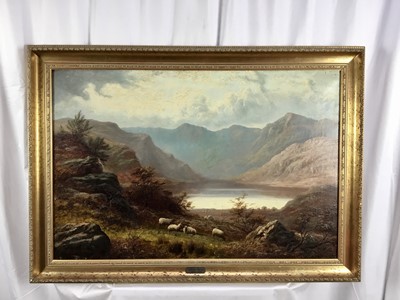 Lot 322 - William Mellor (1851-1931) oil on canvas -Welsh Landscape, signed, inscribed verso, 61cm x 92cm, in gilt frame