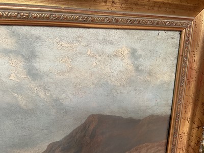 Lot 322 - William Mellor (1851-1931) oil on canvas -Welsh Landscape, signed, inscribed verso, 61cm x 92cm, in gilt frame