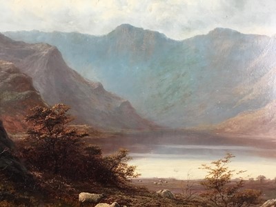 Lot 322 - William Mellor (1851-1931) oil on canvas -Welsh Landscape, signed, inscribed verso, 61cm x 92cm, in gilt frame