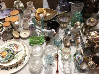 Lot 401 - Group of ceramics, glass, ornaments and plated ware