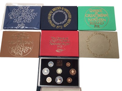 Lot 480 - World - Mixed coins to include Royal Mint proof sets