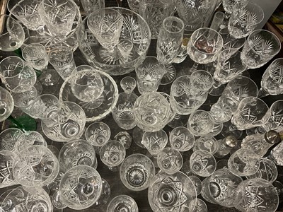 Lot 170 - Large collection of cut glass by Stuart and others