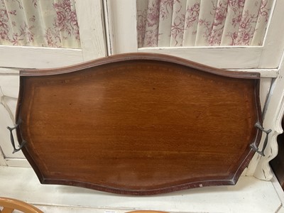 Lot 359 - Edwardian mahogany tray