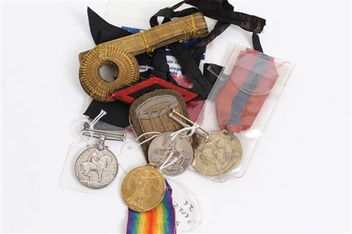 Lot 580 - First World War, War Medals, named to 55-23164...