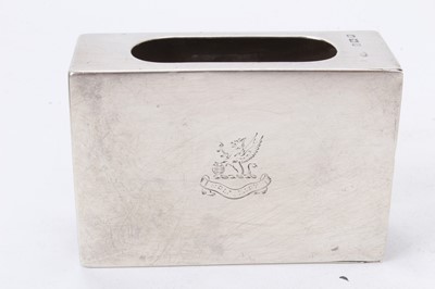 Lot 470 - Three silver matchbox covers and a set of three silver bridge pencils in fitted case