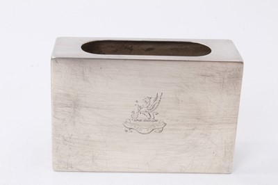 Lot 470 - Three silver matchbox covers and a set of three silver bridge pencils in fitted case