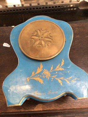 Lot 2462 - French painted rococo style clock signed Dumas