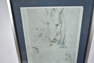 Lot 1278 - Pavel Tchelitchew (1898-1957) pen and ink drawing - Figure and Horse, indistinctly inscribed