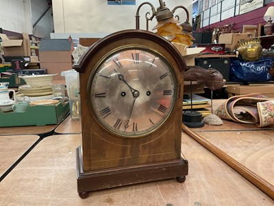 Lot 752 - Edwardian Mahogany mantle clock