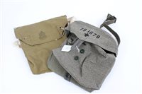 Lot 586 - Second World War A.R.P. branded khaki bag,...