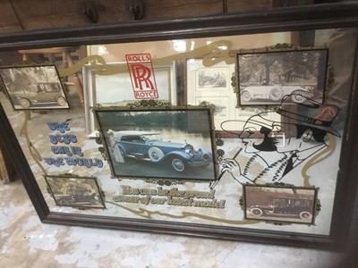 Lot 268 - Two advertising mirrors, and two advertising prints for Chateat Latour and Bentley