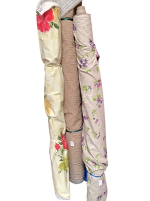 Lot 2173 - Three rolls of designer fabric, made in the UK