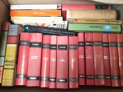 Lot 438 - Large quantity of books including Charles Dickens, Dostoevsky, Henry James etc (11 boxes)