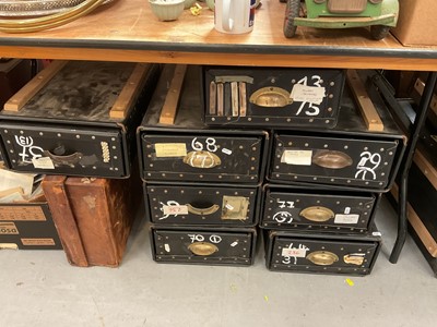 Lot 547 - Collection of stackable haberdashery draws