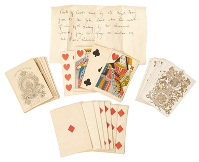 Lot 11 - H.M Queen Victoria and H.R.H.Prince Albert, very rare pack of Royal playing cards circa 1840-1850