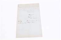 Lot 593 - Interesting Victorian Court Martial document,...