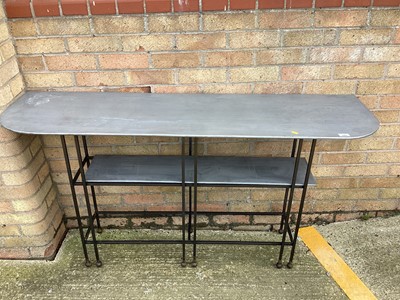 Lot 1488 - Zinc table