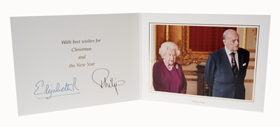 Lot 146 - H.M.Queen Elizabeth II and H.R.H. The Duke of Edinburgh, signed 2019 Christmas card