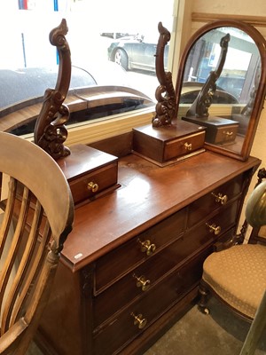 Lot 1407 - Victorian mahogany dressing table