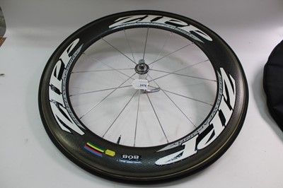 Lot 2478 - Pair of Zipp carbon bicycle wheels