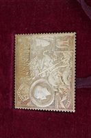 Lot 85 - G.B. The Royal Mint gold stamp replica £1...