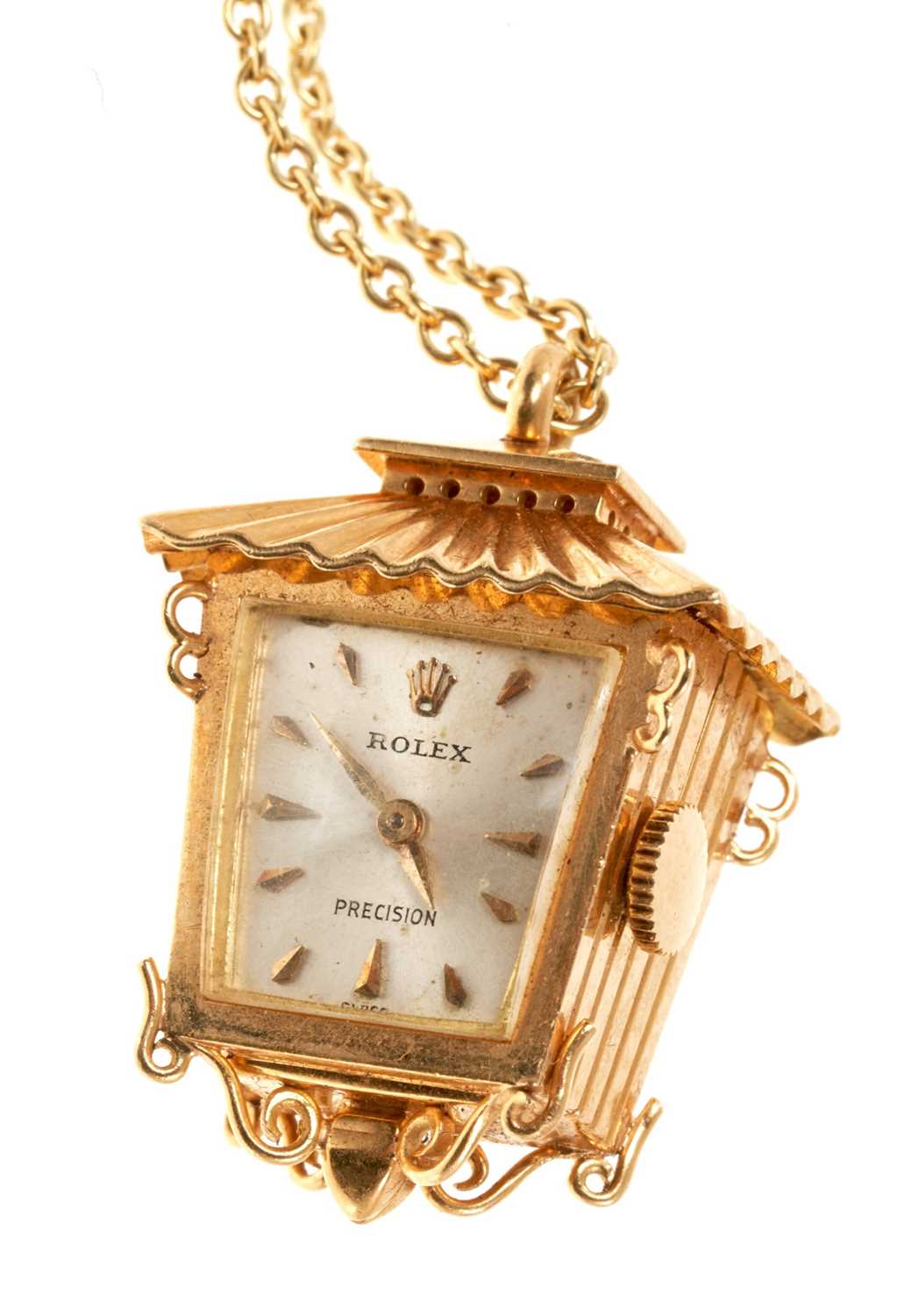 Lot 879 Rare 1960s Rolex gold novelty pendant watch