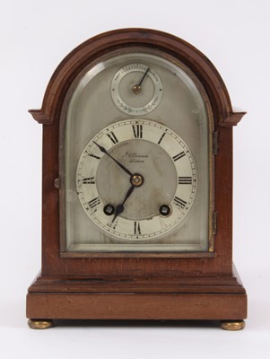 Lot 1075 - J. W. Benson dome topped bracket clock