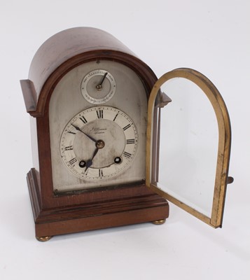 Lot 1075 - J. W. Benson dome topped bracket clock