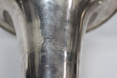Lot 2236 - Cased tenor horn and a trumpet