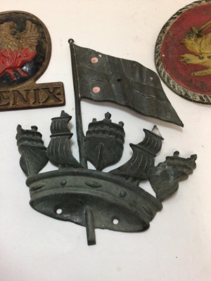 Lot 2487 - Three fire plaques