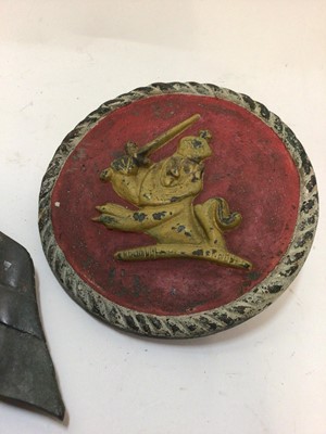 Lot 2487 - Three fire plaques