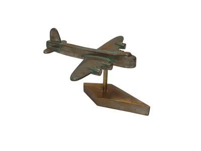 Lot 2403 - An Art Deco chromed model of an aeroplane