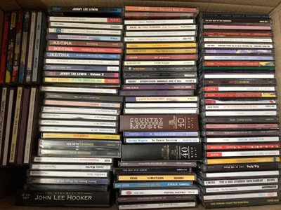 Lot 403 - Collection of CDs including rock n roll, rockabilly, country, pop etc (1 box)